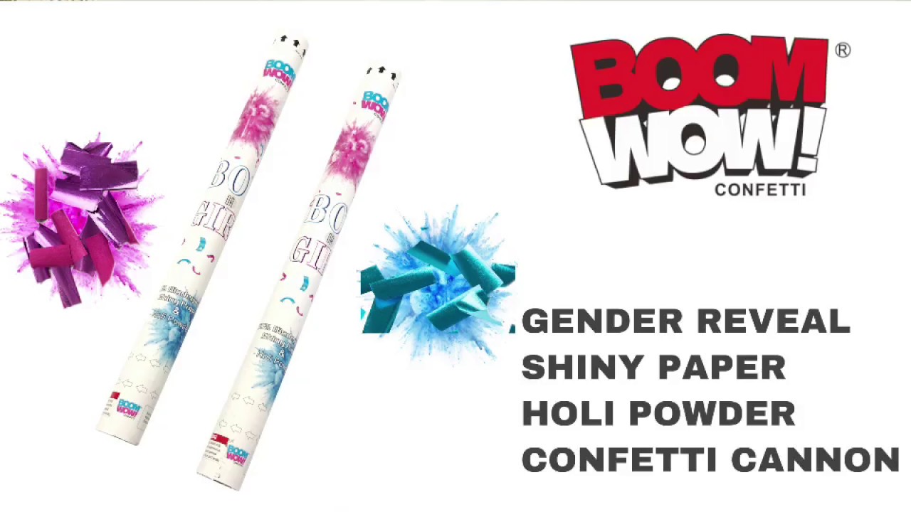 New Idea For Gender Reveal Party From Boomwow Confetti Youtube
