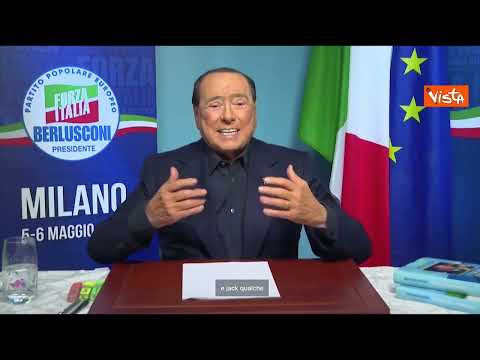 Discorso Silvio Berlusconi trasmesso alla convention di Forza Italia 06.05.2023