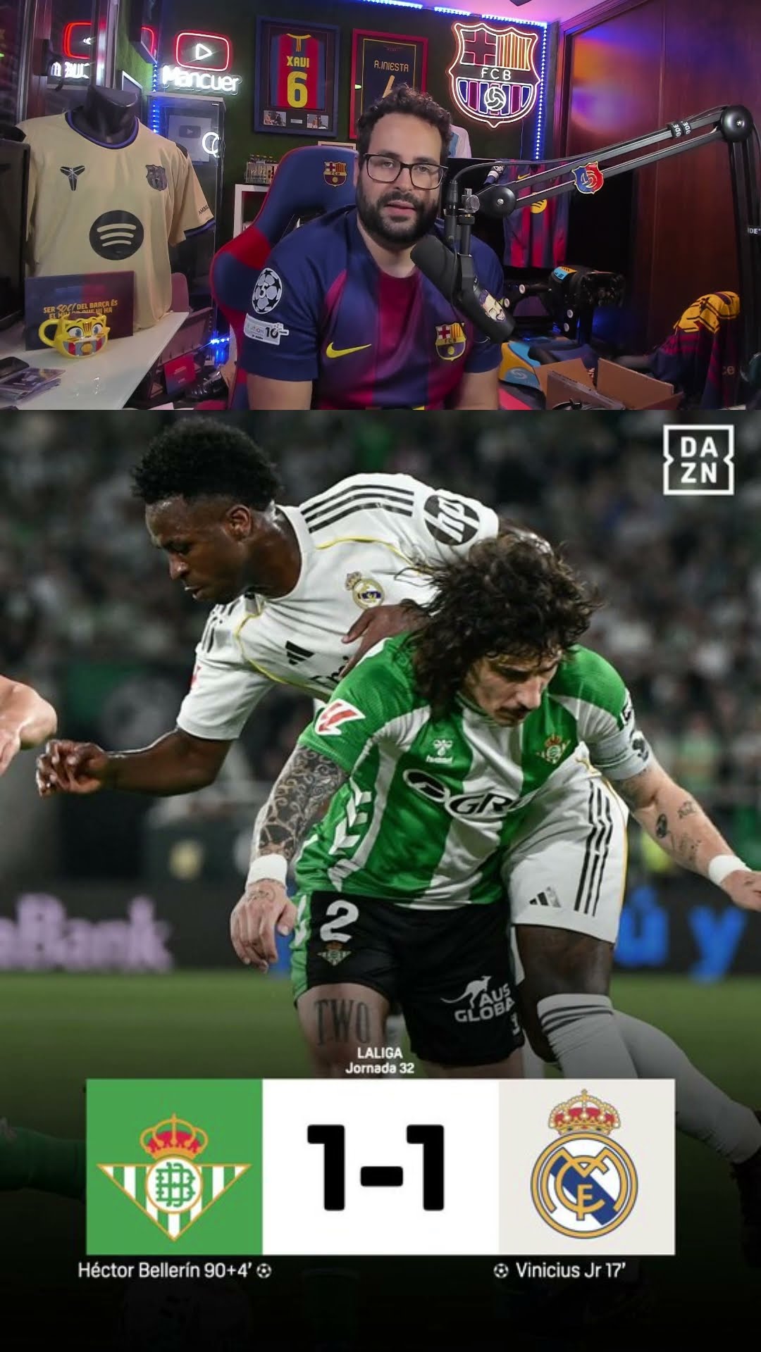 El Madrid empata con el Betis #realmadrid #betis #laliga #mancuer  #shortvideo