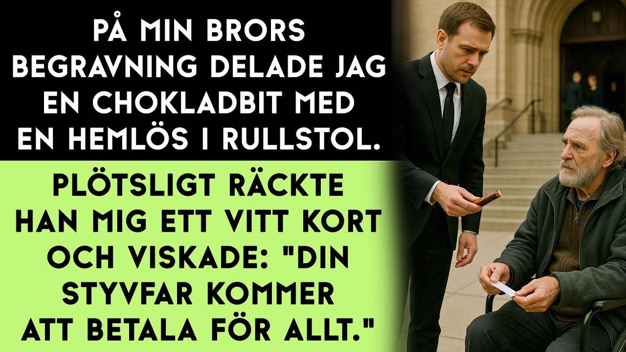 En familjehemlighet avslöjades… när en hemlös räckte mig ett vitt kort