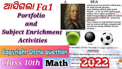 10th class fa1 portfolio and SEA math | copyright ossta #10th #fa1 #portfoliomath
