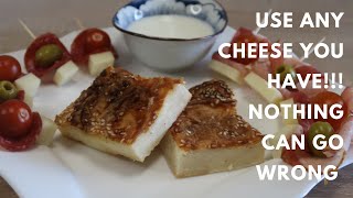 You can make this appetizer using any kind of cheese you have in the fridge