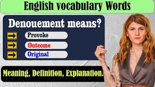 What does Denouement mean? | What is Denouement ? | Denouement meaning in English | English Grammar