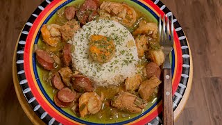 Easy Chicken Shrimp and Sausage Gumbo!