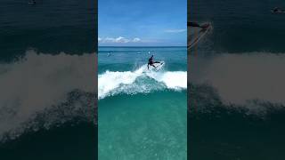 A local rider throws an Air 360 at pantai Pandawa #bali #drone #ocean #instagram