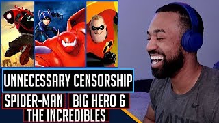 TRY NOT TO LAUGH - Unnecessary Censorship Spider-man, The Incredibles and Big Hero 6!