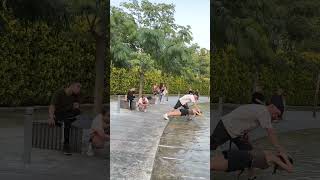 Girls Phone Fell in Water While Attempting a Duo Challenge