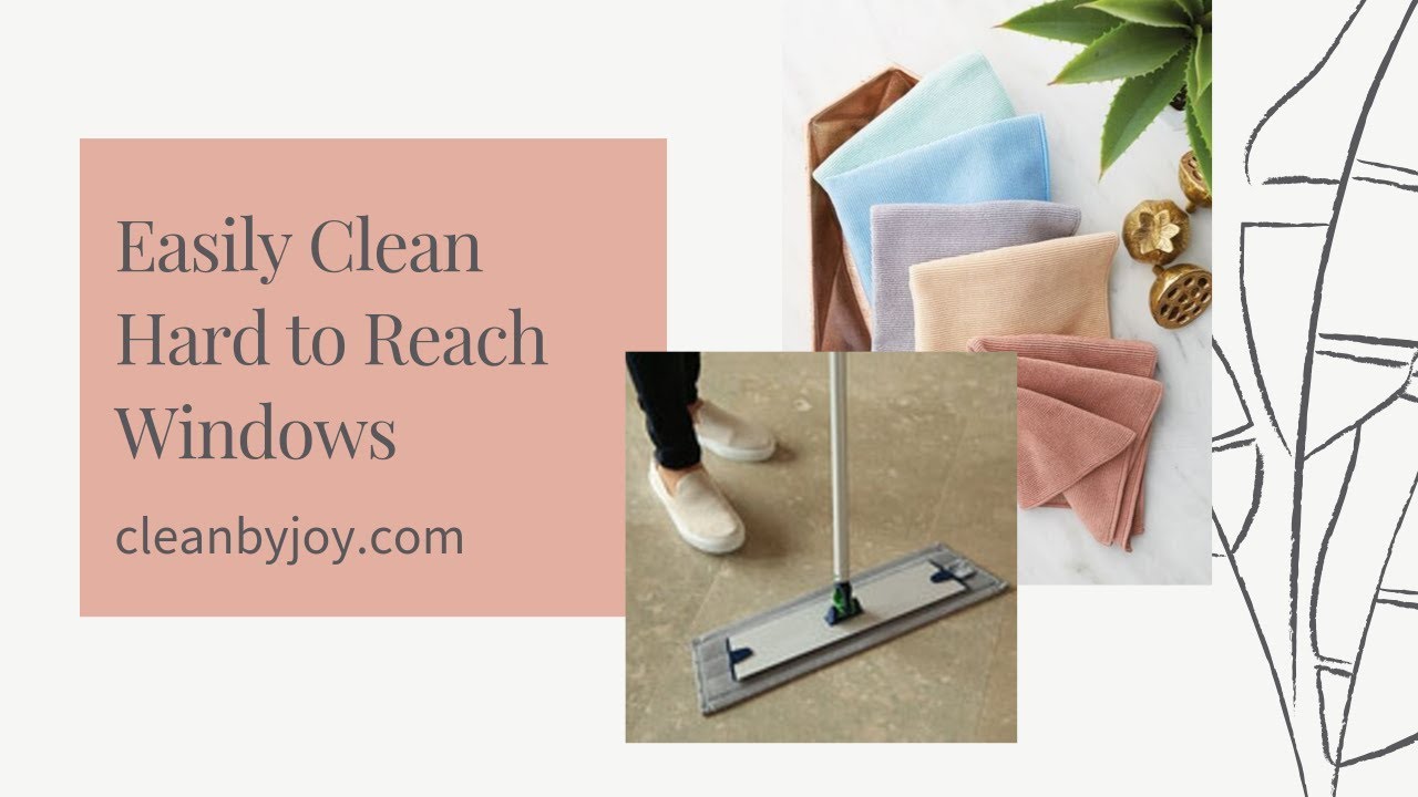 How to easily clean hard to reach windows - YouTube
