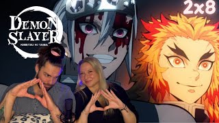 WE'RE GOING TO WIN! | Demon Slayer Season 2 Episode 8 - Gathering Reaction - Deniz \u0026 Masha