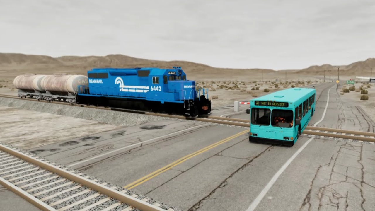 Train vs School Bus Crash 😱 | Episode 2 | BeamNG.drive