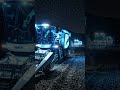 Chinese farm with glowing machines working