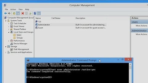 How to Activate Administrator account via Command Prompt in Windows 8