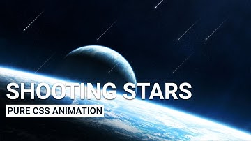 shooting star animation  css | Pure Css Animation | css animation