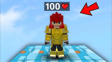 Using 100 HP in Bedwars!! (Blockman Go)