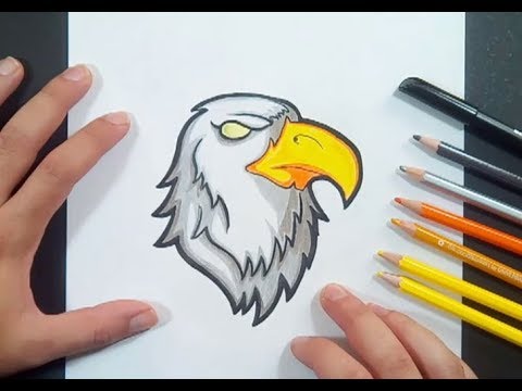Como dibujar un aguila paso a paso 7 | How to draw an eagle 7 - YouTube
