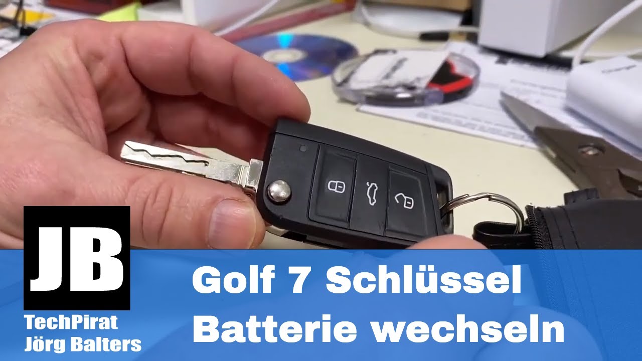 Golf 7 Schlüssel Batterie wechseln - so einfach geht es 