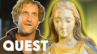 Nick Elphick Restores A 200YearOld Wooden Virgin Mary Statue | Salvage Hunters: The Restorers
