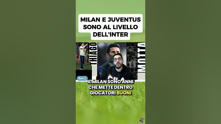 Milan e Juventus sono al livello dell'Inter