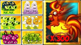 PVZ 2 Challenge - 10 Plants & Plant Food Vs 300 Zombies Turkey Level 20