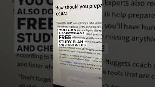 How long does it take to study for the CCNA #Shorts