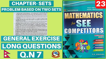 PROBLEM BASED ON TWO SETS-23 ||READMORE CMATHS QUESTIONS SOLUTIONS|| CMATHS ACADEMY