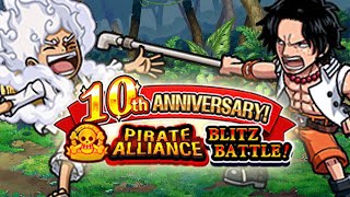 INT GEAR 5 & MARINE ACE + NEW RR ONLY RUN - GOL D. ROGER 10TH ANNIVERSARY BLITZ BATTLE | OPTC