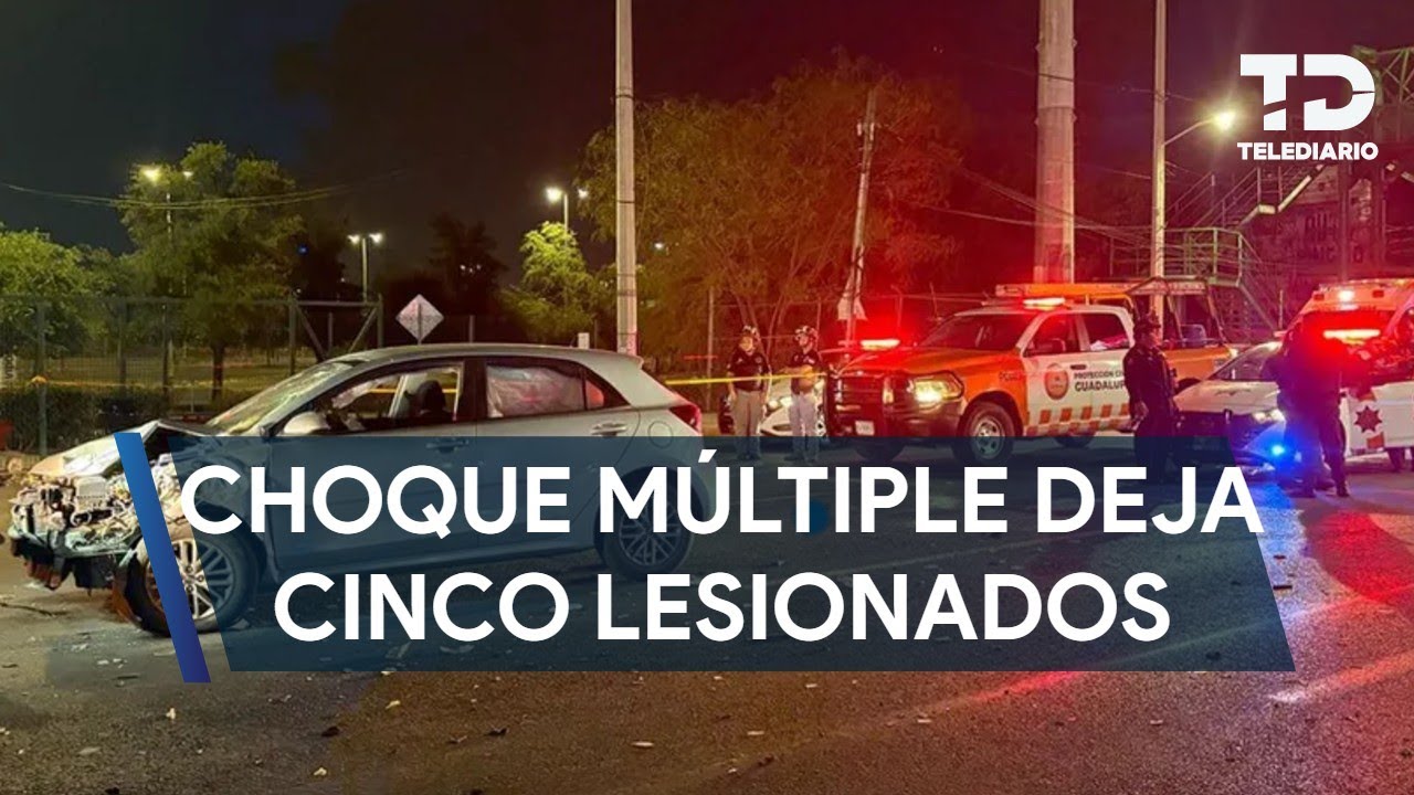 Choque multiple en estadio de Rayados deja cinco lesionados y siete ...