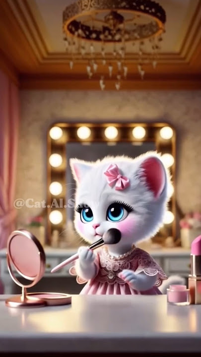 Like mother, like daughter the kitten who loves makeup #meo #catlife#catheaven  #catstory#cutekitten