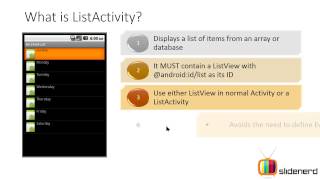 79 Android ListActivity Part 1  Android Tutorial For Beginners HD