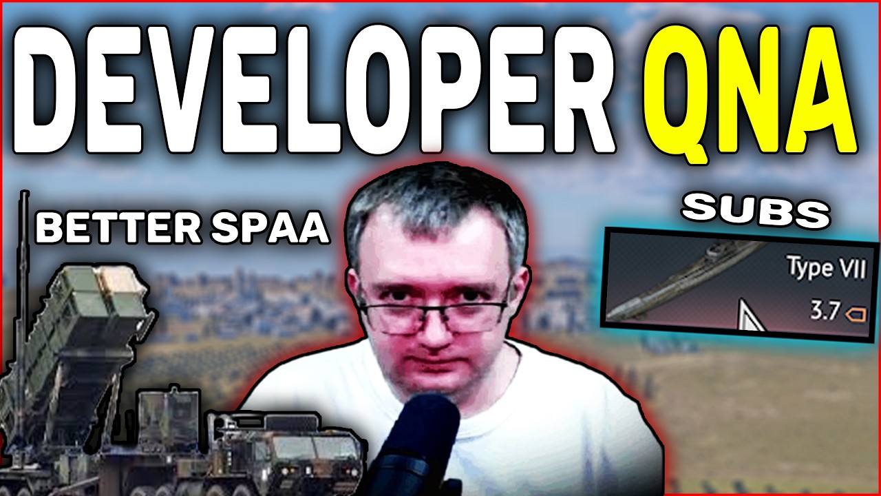 War Thunder's Developer QnA - Submarines,New Nations, and More top tier SPAA
