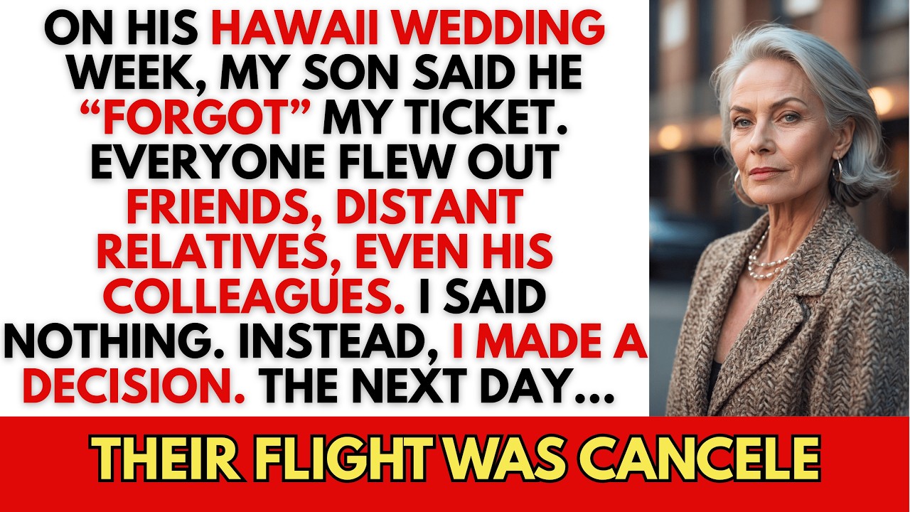 On His Hawaii Wedding Day, My Son Said He “Forgot” My Ticket. The Next Day, That Flight Was Canceled