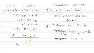 Find the local maxima and local minima, if any, ofthe following functions. Find also the local ...
