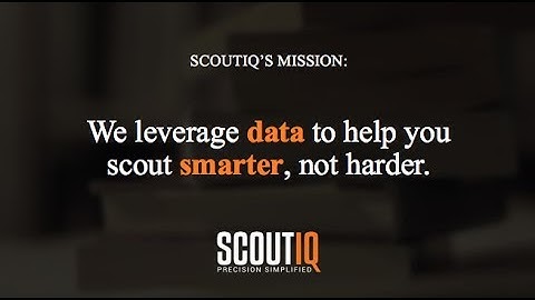 ScoutIQ Keynote Speech - Brand New Book Scouting App!