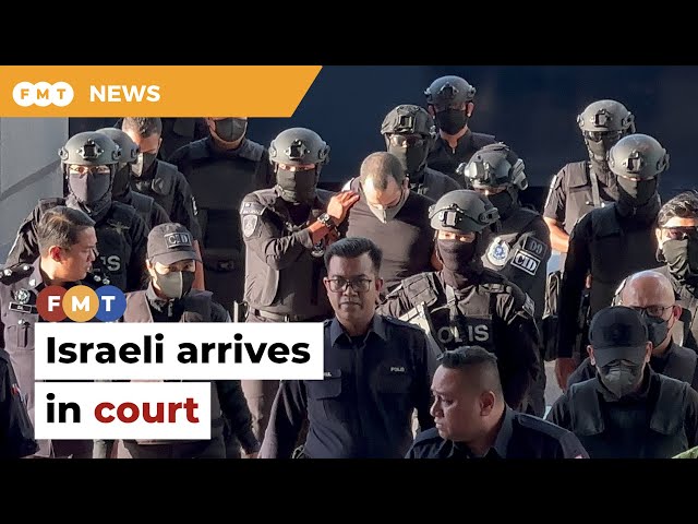 Israeli arrives in court class=