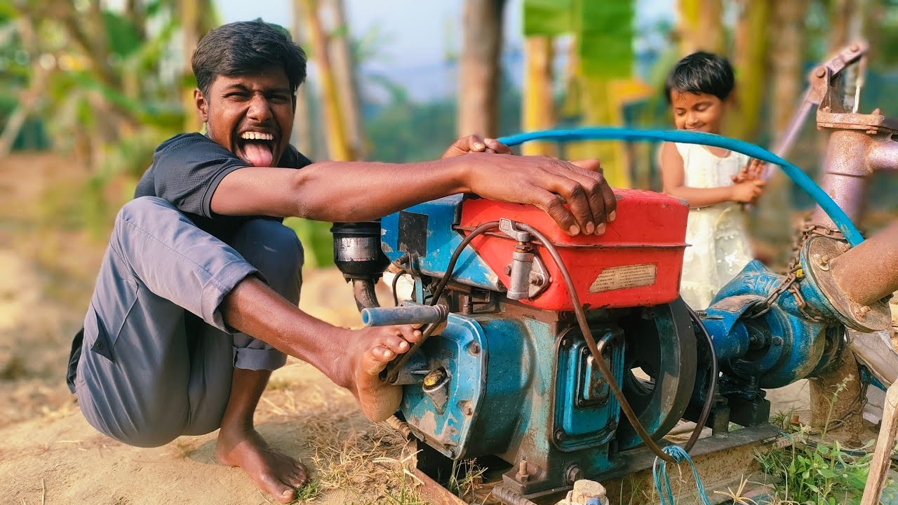 Wow !! New J.D Machine Started village Boy and Small Grils 