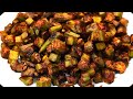 Okra stir fry indian style  masala bhindi fry  super quick  easy okra recipe