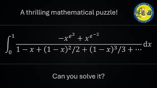 A Puzzle for You, from the Heidelberg Integration Bee 2026