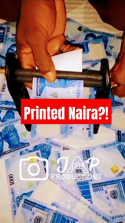 Fake Naira Printer EXPOSED! Watch How 1,000 Naira Notes Roll Out Like Magic!