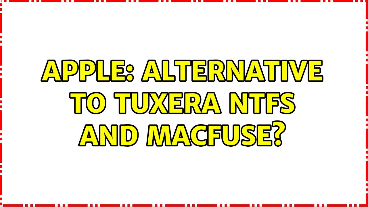 tuxera ntfs free alternative