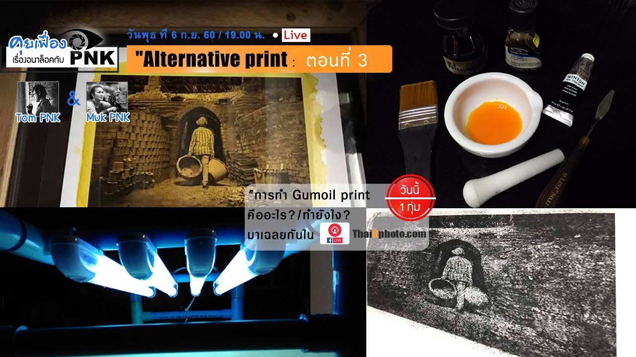print คือ  New  Alternative Print ตอนที่ 3: การทำ Gumoil Print คืออะไร? จากรายการ คุยเฟื่องเรื่องอนาล็อก