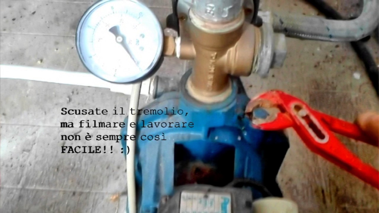 Idraulico fai da te spurgo aria pompe autoclave youtube Regolazione pressostato autoclave youtube