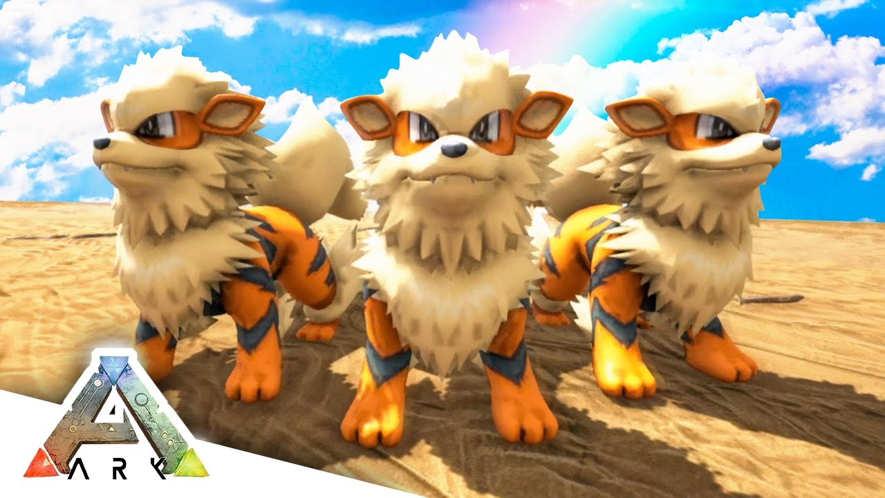 Arcanine Rescue Mission Ark Survival Evolved Pokemon Mod 15 Youtube - roblox dantdm morphing into a lightning god not real youtube