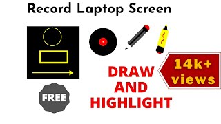 Free Screen recorder | Draw and highlight features | Capture Laptop Screen | Beginner tutorial 2020 screenshot 3