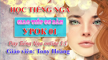 Bài 1: Học Tiếng Nga giao tiếp bán hàng tại Việt Nam (LB) | Thầy Hoàng dạy Tiếng Nga online 1:1