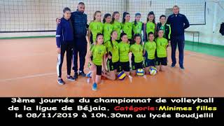 Volleyball féminin : M.C.Boudjellil vs R.C.Béjaia  le 08/11/2019.