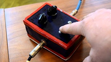 SoaringTortoise Clay Fuzz Germanium Transistor Fuzz Guitar Effect Pedal made from Recycled Materials
