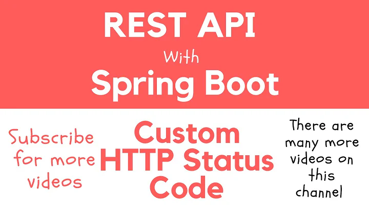 REST API with Spring Boot - Return Custom HTTP Status Code from RESTful Web Service Endpoint