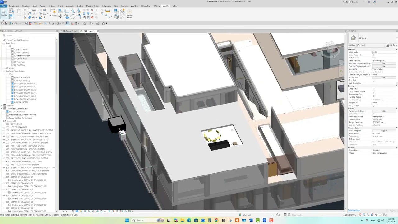 Revit MEP عملي | إعداد مشروع كهرباء وميكانيكا احترافي من الصفر – الحلقة 11