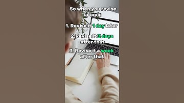 How to use Spaced Repetition                                   #study #revision #motivation #shorts