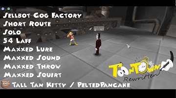 Toontown Rewritten: Short Factory Solo